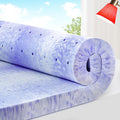 3 Inch Ventilated Design Memory Foam King Size Mattress Topper | Cooling Gel Infused Swirl Foam Pad for Pressure Relief Back Pain,Bed Topper for Body Support, Certipur-Us Certified