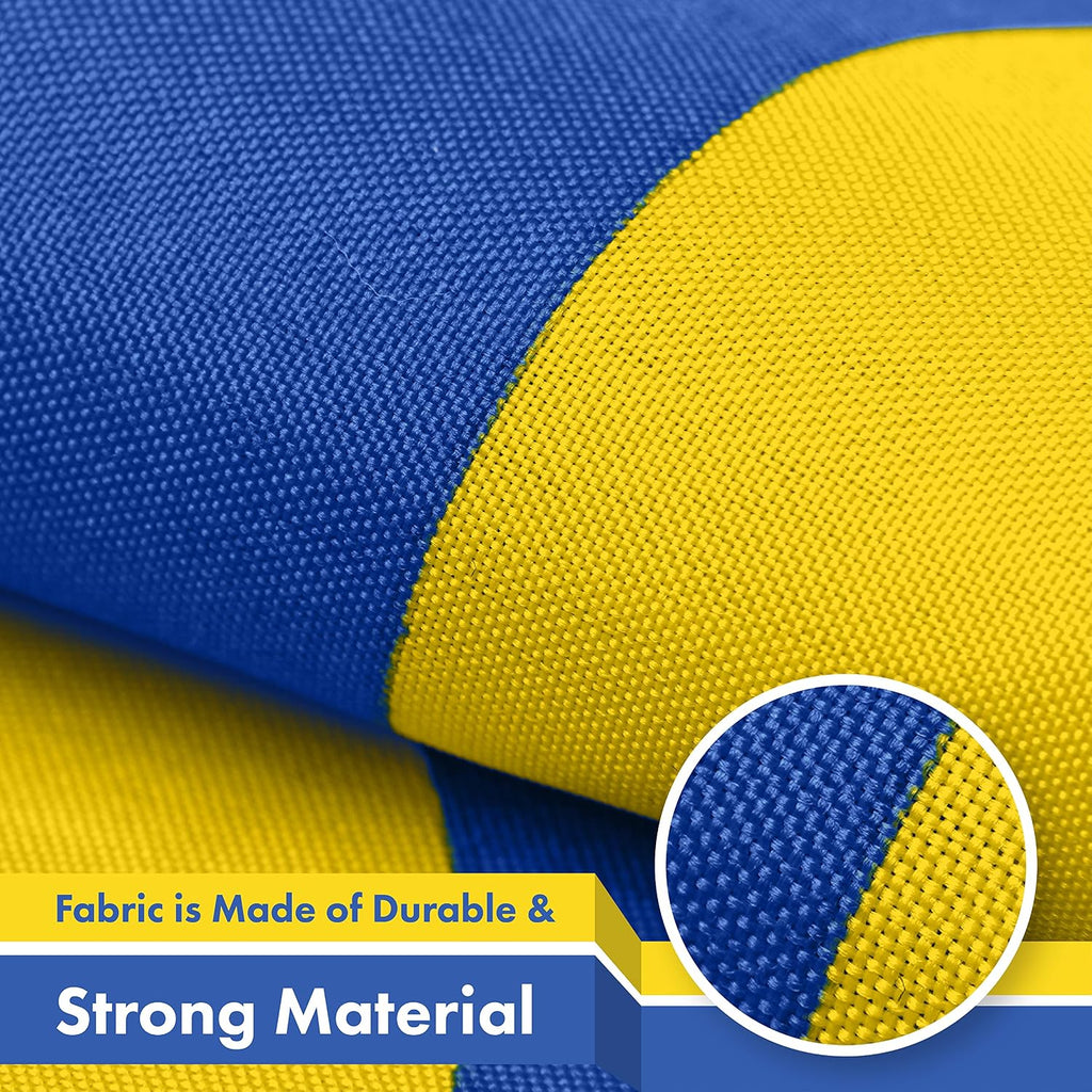 Ukraine Ukrainian Coat of Arms Flag | 3X5 Ft | Liteweave Pro Series Printed 150D Polyester | Ukrainian National Country Flag, Indoor/Outdoor, Vibrant Colors