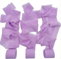 Handmade Chiffon Ribbon 1.5 Inch Wide, 3 Rolls 21 Yards, Lavender Frayed Edge Fabric Ribbon for Wedding Styling, Floral Arrangements, Gift Wrapping & Decorative Crafts(Lavender)