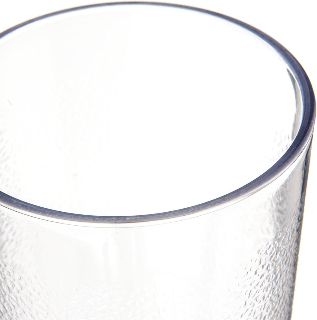 Elevate Your Drinkware Collection with the Clear 8-Ounce Stackable Plastic Tumbler