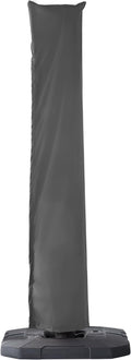 Cantilever Patio Umbrella Cover Outdoor Umbrella Covers, Grey | Telescopic Rod & Zipper, Waterproof, UV Resistant, for 9X9 FT, 10X10 FT, 9X12 FT and 10X13 FT Cantilever Umbrellas