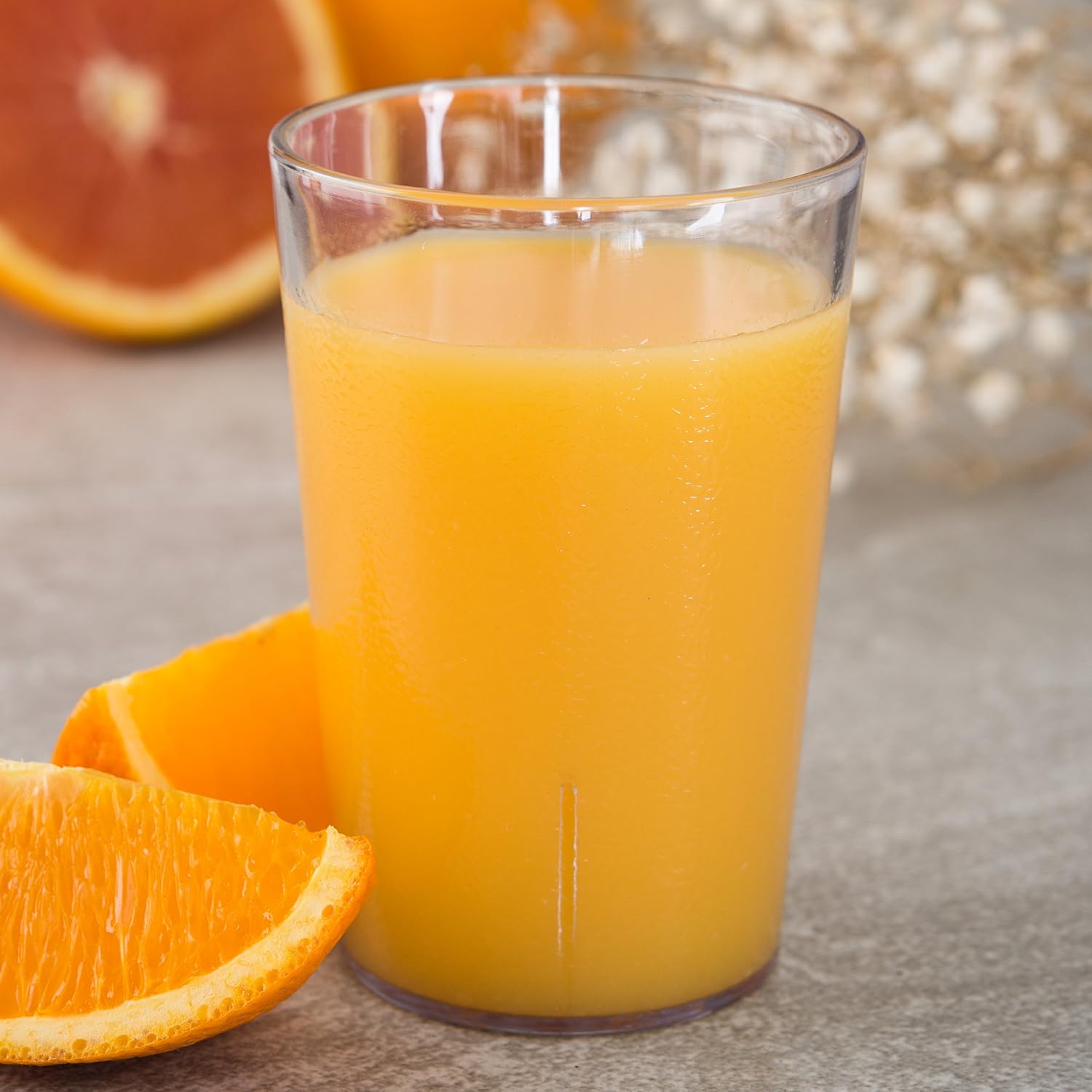 Elevate Your Drinkware Collection with the Clear 8-Ounce Stackable Plastic Tumbler