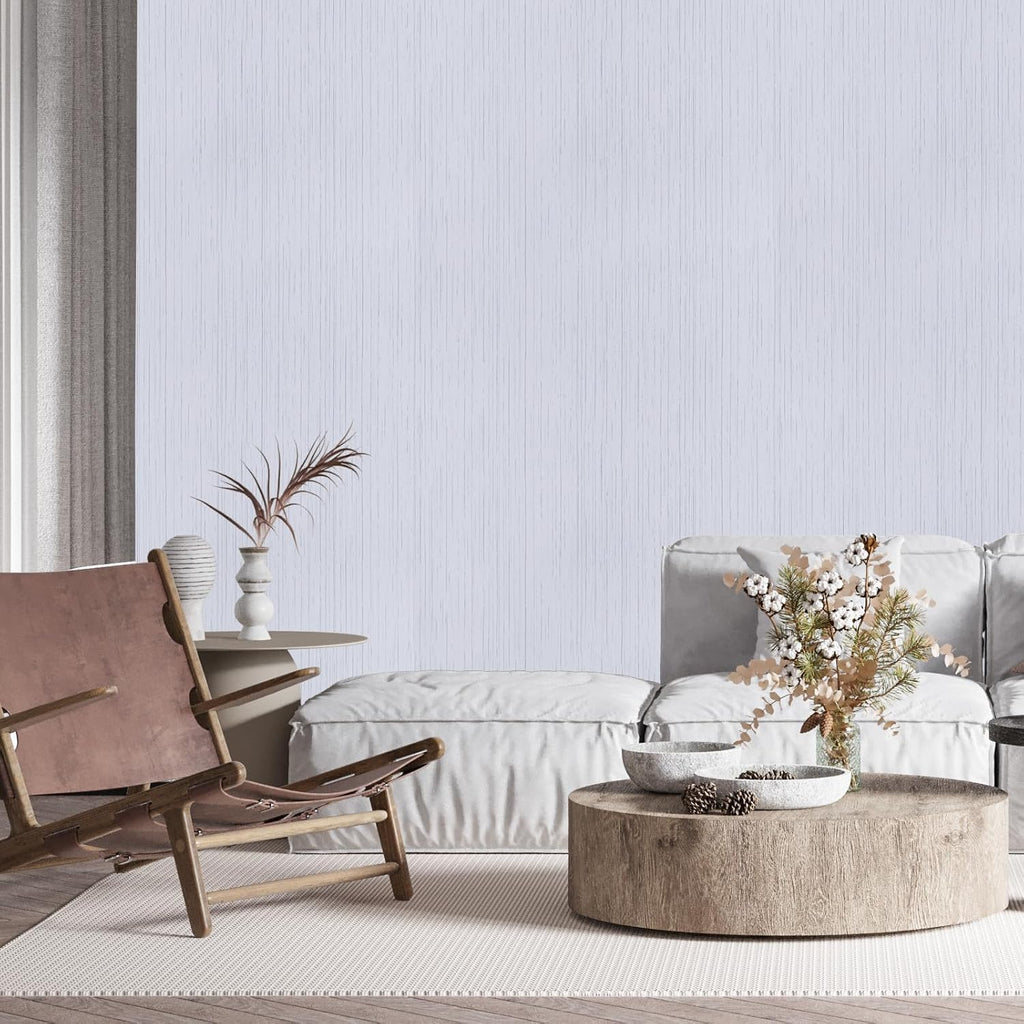 White Grasscloth Peel and Stick Wallpaper Vintage Texture Removable Waterproof Wallpaper for Room Walls, Cabinets, Furniture, Drawers, Desk a Set of 15.7"X300"