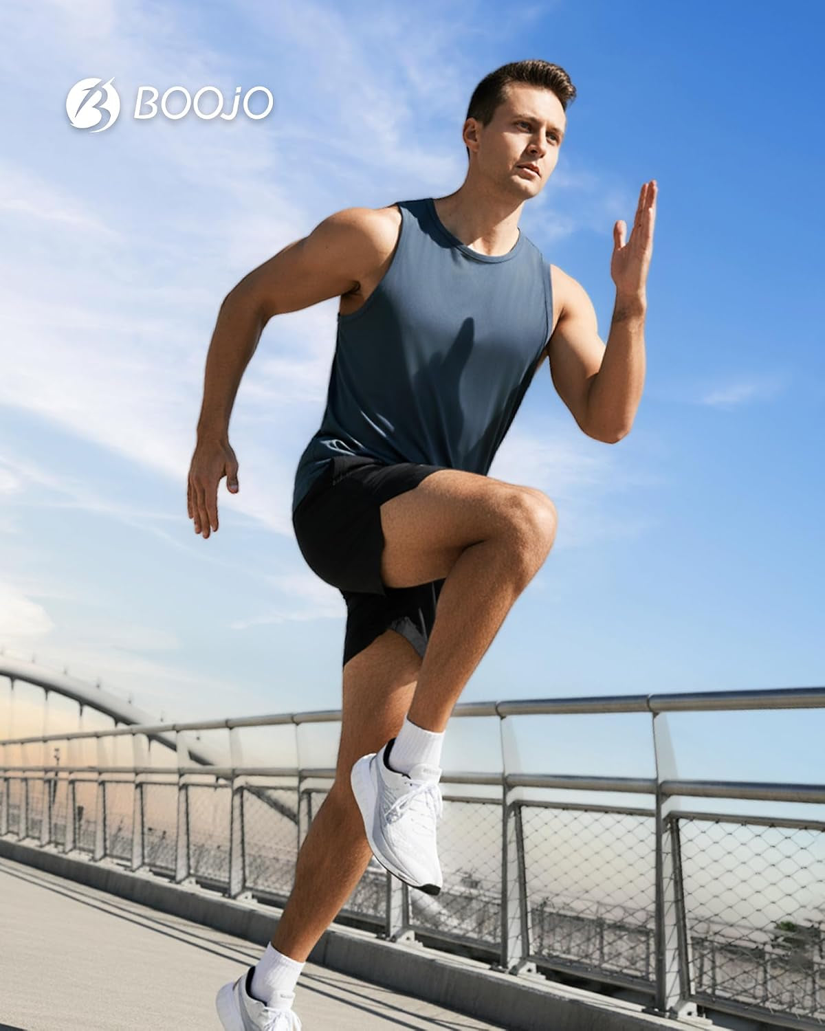 Tank Tops Men - Summer Black Quick Dry Moisture Wicking Workout Muscle Sleeveless Shirts for Gym Running Beach