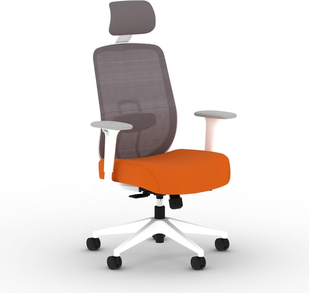 Altern Ergonomic Office Chair, Office Desk Computer Chair, Apricot | Mesh Desk Chair with Lumbar Support, Headrest, Seat Slide, Adjustable Arms, Computer Chair for Home Office Productivity